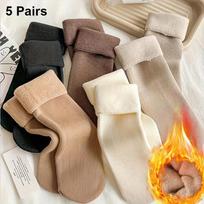 5/10 Pairs Socks For Women Men Running Hiking Female Male School Work Hiking On  Clearance Dress Winter Sock Four Season One Size
