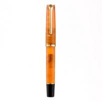 New Style Hongdian N12 Piston Fountain Pen Extra Fine / Fine Nib Beautiful Acrylic Resin Writing Stationery Gift Pen 6 Colors (Red,F(0.5mm)) raudona