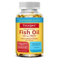 Fish Oil Dietary Supplement, With Omega-3 Fatty Acids, Epa, Dha, 120 Softgels Per Bottle 120 Capsules blue