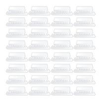 Yousheng 120Pcs Hanging File Folder 200 Inserts Clear Plastic Tabs Adjustable Labels Easy-to-Read Design Hanging File Folder Tags 120pcs white