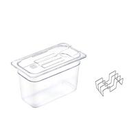 with Lid Sous Vide Container with Rack Scaled Sous-vide Machine Water Tank  Restaurant 6 L white