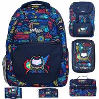 Smiggle Large Backpack for School Kids Teenagers Big Capacity Canvas Bag Outdoor Casual Blue Blue astronaut wallet