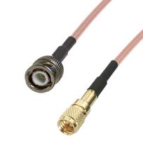 Microdot accelerometer cable - BNC plug RG316 5m