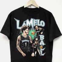 LaMelo Ball Rap Marškinėliai minnesota timberwolves vtg hip hop grafinis marškinėlis džersis M gray