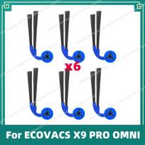Tinka ECOVACS X9 PRO OMNI siurbliui Pakeičiamos dalys Pagrindinis šoninis šepetys HEPA filtras Ritininis šluostės audinys Dulkių maišelis Priedų dalys black