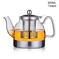 800/1200 ml stiklinis arbatinukas dujinė viryklė indukcinė viryklė vandens virdulys kiniškas su filtru karščiui atspari gėlių arbata 800ML