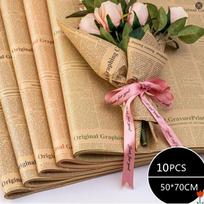 10 vnt. Laikraštinio vyniojimo popieriaus Puokštės Kraft Saulėgrąžos Vyniojimo Gėlių Popierius 50x75 PASIDARYK pats Meninis Gaminys Pakuotė Knygos Viršelio Vyniojimas Pakavimas 10sheet