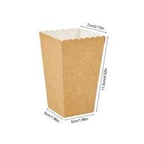 10Pcs Kraft Paper Popcorn Boxes Container, Birthday Party Movie Night Fries Cup, Snack Buckets Wedding Favors Gift Box Supplies Other