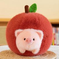 Baby 2-In-1 Avocado Capybara Plush Toy Stuffed Creative Into Fruit Transform 25/35Cm Apple Pig Cuddly Doll For Kid Birthday Gift 26-35cm green