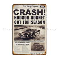 DORA Skardinis ženklas Crash Hudson Legend Hornet Plakatas Obiaadylej Metalinė plokštelė Spausdinimas Baras Partija Kino teatras Sukurti Skardinio ženklo Plakatas 20x30cm（7.8x11.8inch）
