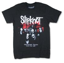 Slipknot-Subliminal Verses 2005 Pasaulinis Turas-2X Juodi Marškinėliai M gray