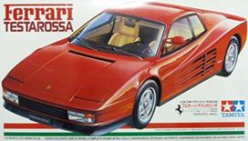 Tamiya Ferrari Testarossa 1/24 Scale Plastic Model Car Kit Red Sports Assembly gray