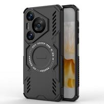 Armor Protective Heat Dissipation Phone Case For Huawei Puro 70 Nova 12 13 14 Pro Ultra Cover Magnetic Shockproof Shell Fundas Huawei Pura 70 juoda