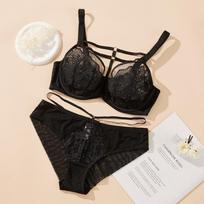 Large size bra, large chest, small set, bra, breast belt, full cup bra, thin underwear women 75D juoda