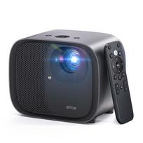 ETOE E3 Pro išmanusis LED projektorius - Natyvus 1080P, 600 ANSI liumenų, integruota Google TV, automatinis fokusas ir trapecijos korekcija, dvigubi 10 W garsiakalbiai juoda