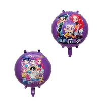 K Pop Demon Hunters Celebration Birth Date Decor k Pop Demon Hunters Celebration Plates k pop Celebration balloon Tablecloth Cup Celebration Favors as picture show purple