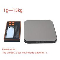 Wireless Kitchen Scale with Remote Display Stainless Steel Pan Magnetic Digital Electronic 15KG for Food Meal Prep gray