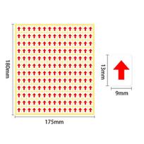 10 Pcs Red Arrow Stickers Self Adhesive Custom Labels Directional Labels Red Arrow Stickers 9*13mm beige