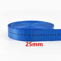 5M nailono diržas 25-50 mm storio 1,2/1,6/1,8 mm didelio stiprumo automobilio įtempimo lynui, bagažo tvirtinimo diržui, krovinių surišimo diržo priedas blue