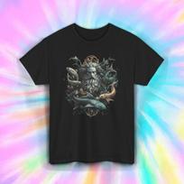 Poseidon God of the Sea Shirt Mythical Ocean Neptune Trident Fish Tee S-5XL Unisex T-Shirt XXXXL