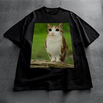 Fashion Meowl Cat Tshirt Meme Funny Cat Tshirt Meme Cat and Owl Tshirt Brainrot Meowl Cat Tshirt Summer Vintage Tops S brown