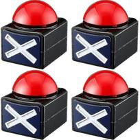 4pcs Game Buzzer,game Buzzer Alarm Sound Play Button With Light Trivia Quiz Got Talent Buzzer Game