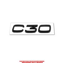 For VOLVO Rdesign C30 C50 C40 AWD D5 Accessories ABS Car Rear Trunk Emblem Auto Door Tail Mark Badge Decals Sticker Center Cover black