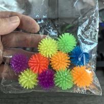 10PCS Small Soft Sensory Spiky Balls Stress Relief Fidget Toys For ADHD And Anxiety Kids Teens Boys Girls Party Favors Gifts orange