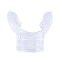 Dive Tube Snorkel Silicone Clear Underwater Diving Tube Snorkel Mouthpiece Regulator Swimming Accessories balta