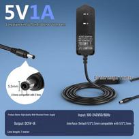 5V 1A Universal Power Adapter with 5.5mm Plug