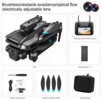 Naujas M22 MAX Drone 4K ekranas RC Professional HD dviguba kamera be šepetėlių kliūčių išvengimo iš oro fotografavimo sulankstoma keturkopterio žaislo dovana 4K 1 Battery pilka