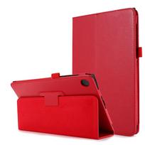 Atverčiamas dėklas Samsung Galaxy Tab A 10.1 T510 T580 planšetiniam kompiuteriui Dangtelis Tab A9+A11+plus 11 X210 A8 10.5 PU odos Fundas Coque Tab A7 Lite(8.7inch) raudona