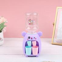 Mini vandens dozatorius vaikams Žaislas Vandens sulčių gėrimo fontanas Imitacija violetinė