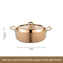 ChefQi Premium Hammered Copper Mandarin Duck Hotpot beige