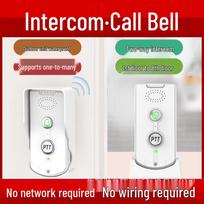 Smart Emergency Wireless Doorbell & Walkie-Talkie Pager for Elderly and Home Use White H8S-2 Indoor Unit