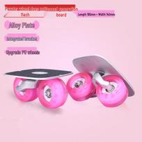 Youwei Ekstremalaus sporto 6-os kartos keturių ratų drift lenta - Atskiri kelioniniai riedlentės suaugusiems ir vaikams. Tools Only pink