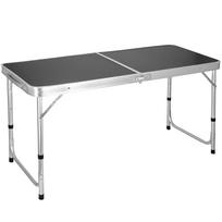 Stovyklavimo stalas Springos CS0179, juoda sp., 120 cm x 47 cm x 55 cm