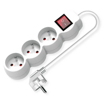 Value 19.99.0960 Power Strip White CEE Plug 1 Pc.