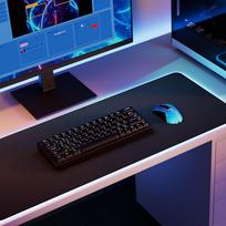 Hyte CNVS Intense Play Mat qRGB Gaming mousepad - black