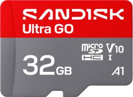 SANDISK 32GB Ultra GO UHS-I U1 V10 microSDHC memory card (SDSQUGN-032G-GN6MN)