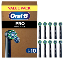 Oral-B Pro Cross Action x10 Dantų šepetėlio galvutės, Juoda | 8006540861981