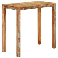 vidaXL Baro stalas, 112x55x108cm, perdirbtos medienos masyvas