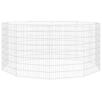 vidaXL Aptvaras gyvūnams, 10 segmentų, 54x80cm, galvanizuota geležis