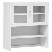 vidaXL Komodos viršus MOLDE, baltas, 90x35x100cm, pušies masyvas