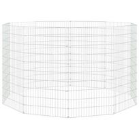 vidaXL Aptvaras gyvūnams, 10 segmentų, 54x100cm, galvanizuota geležis