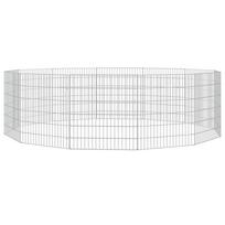 vidaXL Aptvaras gyvūnams, 12 segmentų, 54x60cm, galvanizuota geležis