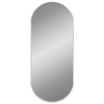 vidaXL Sieninis veidrodis, sidabrinės spalvos, 70x30cm, ovalo formos