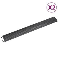 vidaXL Kabelių apsaugos, 2vnt., juodos spalvos, 98,5cm