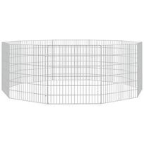 vidaXL Aptvaras gyvūnams, 10 segmentų, 54x60cm, galvanizuota geležis