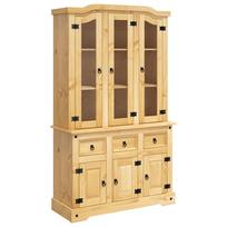 vidaXL Komoda Corona, medaus, 112x43x191,5cm, meksikietiška pušis